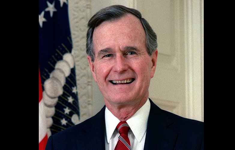 George HW Bush portrait